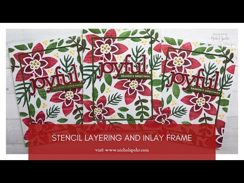 Simon Says Stamp! Simon Says Stamp Stencil WINTER FLORAL LAYERING SET ssst121458