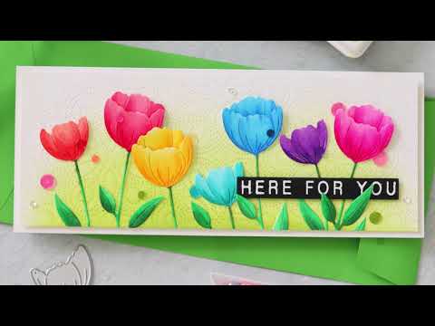 Simon Says Stamp! Simon Says Stamp ETCHED CROCUS STEMS Wafer Dies s719