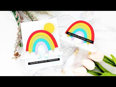 Simon Says Stamp! Simon Says Stamp RAINBOW CARD Wafer Dies sssd112163