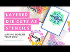 Simon Says Stamp! Tonic HOLO WAVES Mirror Card Gloss Cardstock 9463e