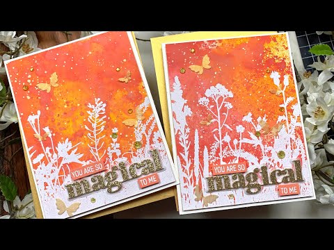 Simon Says Stamp! Simon Says Clear Stamps WILDFLOWERS sss201998 Using More Oxide Spray Backgrounds! | SSS Wildflowers Stamp Set Take 7 Amy Rysavy