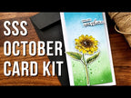 Simon Says Stamp! Simon Says Stamps and Stencils SUNFLOWER FIELDS set563sf SSS October 2022 Kit Vicky Papaioannou
