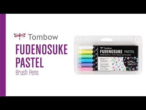 Tombow Fudenosuke Pastel Brush Pens 56448*