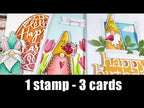 Simon Says Stamp! CZ Design Wafer Dies HAPPY BIRTHDAY czd82
