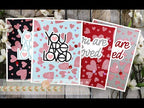 Simon Says Stamp! Simon Says Stamp Stencil TUMBLING HEARTS ssst121464