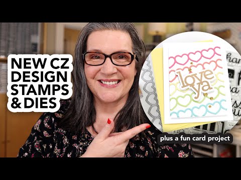 Simon Says Stamp! CZ Design Clear Stamps HI THERE GREETINGS cz276c Kisses