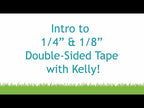 Simon Says Stamp! Lawn Fawn 0.25 INCH DOUBLE SIDED TAPE Adhesive LF1942