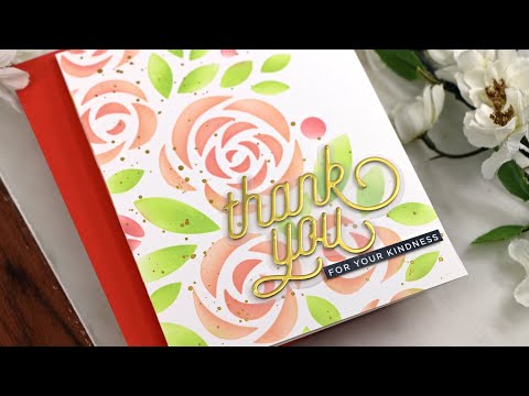 Simon Says Stamp! CZ Design Wafer Dies SWOOPY THANK YOU czd136