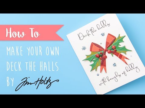 Simon Says Stamp! Tim Holtz Sizzix DECK THE HALLS Colorize Thinlits Dies 664229