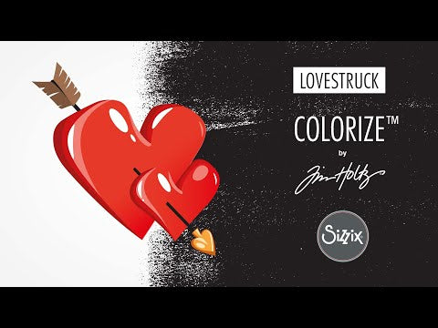 Simon Says Stamp! Tim Holtz Sizzix LOVESTRUCK Colorize Thinlits Dies 665852