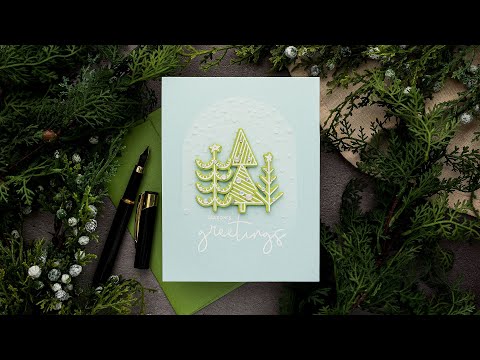 Simon Says Stamp! Simon Says Clear Stamps MERRY CHRISTMAS TREES sss202352c