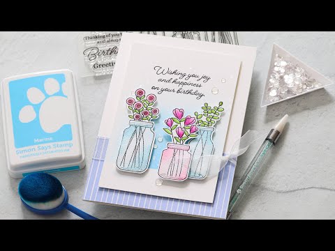 Simon Says Stamp Stencil Botanical Jars ssst221678 Beautiful Days