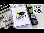 Simon Says Stamp! CZ Design GRAD WORD AND SHADOW Wafer Die czd89