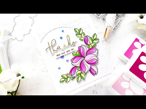 Simon Says Stamps and Dies Swoopy Flowers