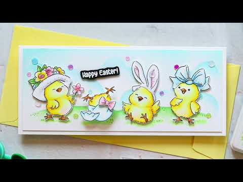Simon Says Stamp! Art Impressions EASTER CHICKS Clear Stamps and Dies 5401