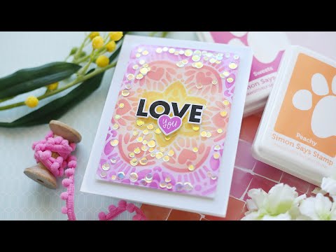 Simon Says Stamp! Trinity Stamps SHIMMER AND SHINE Confetti Embellishment Box tsb-243