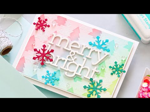 Simon Says Stamp! CZ Design Wafer Dies MERRY AND BRIGHT czd146