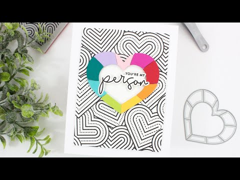 Simon Says Stamp! Simon Says Stamp STAINED GLASS HEART Wafer Die sssd112753 Hugs