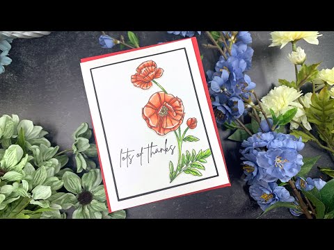 Simon Says Clear Stamps Poppy Perfection sss202517c *