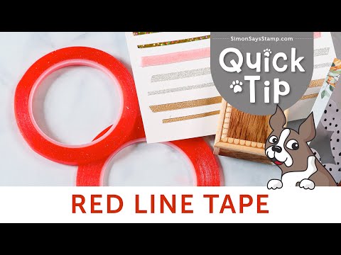 Simon Says Stamp! Simon Says Stamp RED LINE TAPE 1/8 Inch st0007