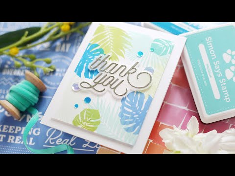 Simon Says Stamp! CZ Design Wafer Dies SWOOPY THANK YOU czd136