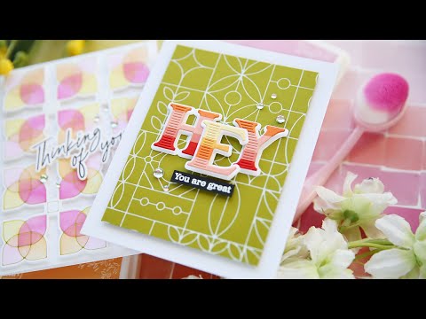 Simon Says Stamp! PinkFresh Studio OVERLAPPING GEO LEAF Die 181622