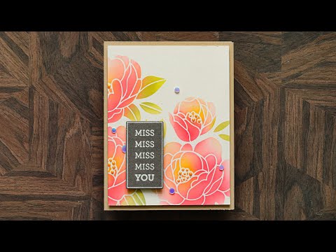 Simon Says Stamp! Simon Says Stamp Stencil PEONY BOUQUET ssst121467