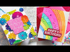 Simon Says Stamp! Simon Says Stamp GROOVY HAPPY BIRTHDAY Wafer Dies sssd112665