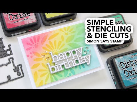 Simon Says Stamp! Simon Says Stamp Stencil DAISY BOUQUET ssst121470