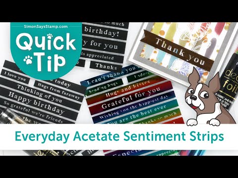 Simon Says Stamp Sentiment Strips Everyday Acetate sssg131136 Beautiful Days