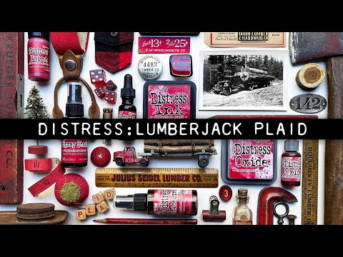 Simon Says Stamp! Tim Holtz Distress Embossing Glaze LUMBERJACK PLAID Ranger tde82422