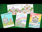 Lawn Fawn Coaster Critters Flip-Flop Clear Stamps lf3075 start to finish cards