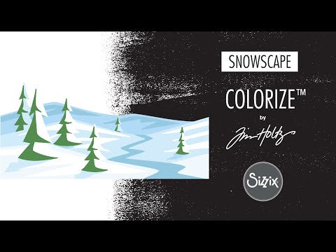 Simon Says Stamp! Tim Holtz Sizzix SNOWSCAPE Colorize Thinlits Dies 664971