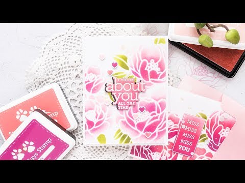 Simon Says Stamp! Simon Says Stamp Stencil PEONY BOUQUET ssst121467