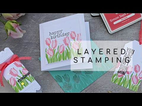 Simon Says Stamp! Simon Says Clear Stamps LAYERED TULIPS sss202121