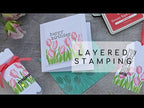 Simon Says Stamp! Simon Says Clear Stamps LAYERED TULIPS sss202121