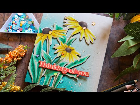 Simon Says Stamp! Simon Says Stamp BLACK EYED SUSANS Wafer Dies sssd112657c Stamptember
