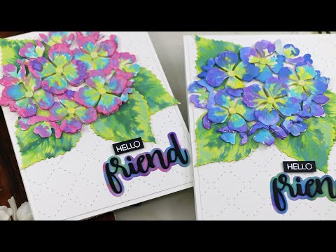 Simon Says Stamp! Honey Bee LOVELY LAYERS HYDRANGEA Dies hbdsllhdg
