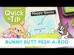 Simon Says Stamp! Simon Says Clear Stamps BUNNY BUTT PEEK A BOO sss202109