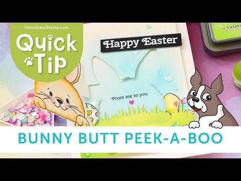 Simon Says Stamp! Simon Says Clear Stamps BUNNY BUTT PEEK A BOO sss202109