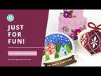 Simon Says Stamp! Trinity Stamps SNOWGLOBE CARD Die Set tmd-177