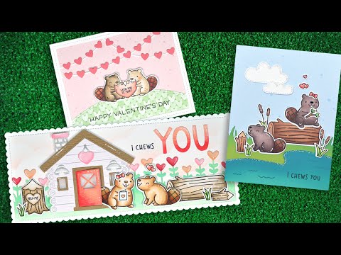 Simon Says Stamp! Lawn Fawn SET WOOD YOU BE MINE? Clear Stamps and Dies lfwbm