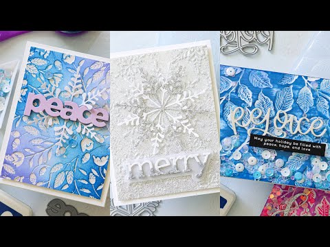 Simon Says Stamp! Simon Says Stamp Embossing Folder And Die LEAFY GREENS sfd265 Cozy Hugs