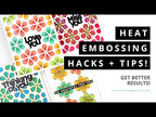 Simon Says Stamp! Simon Says Stamp FAB FLORAL PLATE Wafer Die s808 Heat Embossing Tips + Hacks Jennifer McGuire