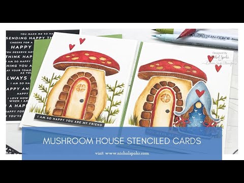 Simon Says Stamp! Simon Says Stamp Stencil MUSHROOM HOUSE ssst121465