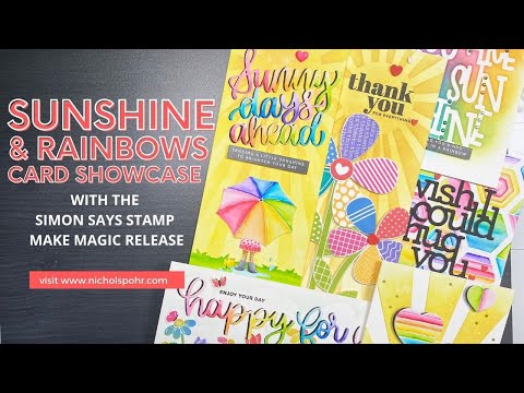 Simon Says Stamp! Simon Says Stamp Sentiment Strips REVERSE SUNSHINE AND RAINBOWS sssg131060