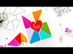 Simon Says Stamp! CZ Design Wafer Die HEART PANES COVER PLATE czd185 Hugs