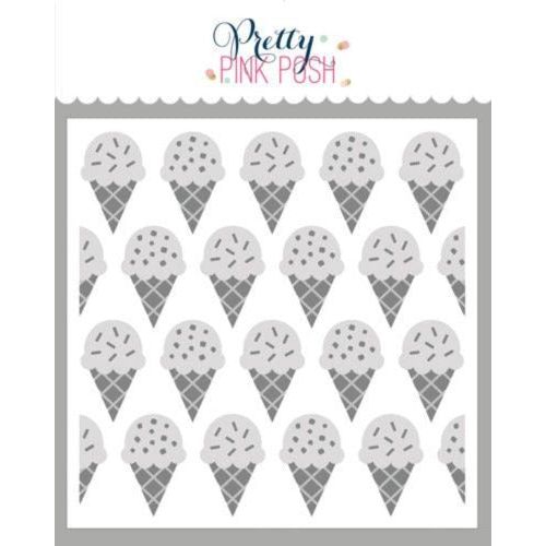 Pretty Pink Posh LAYERED ICE CREAM CONES Stencils