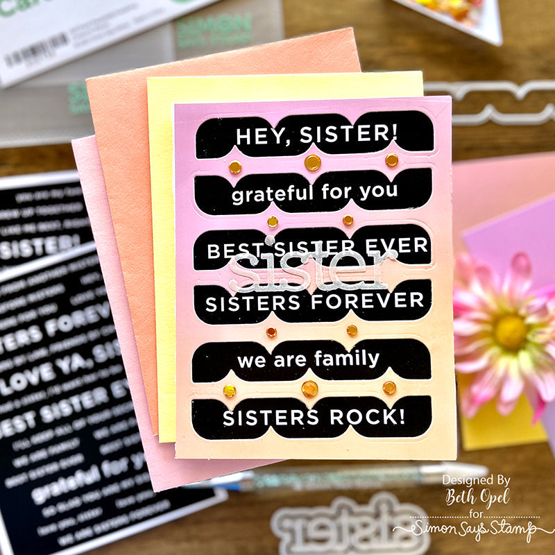 Simon Says Stamp Confetti Rose Gold rg0423 Sister Card | color-code:ALT01