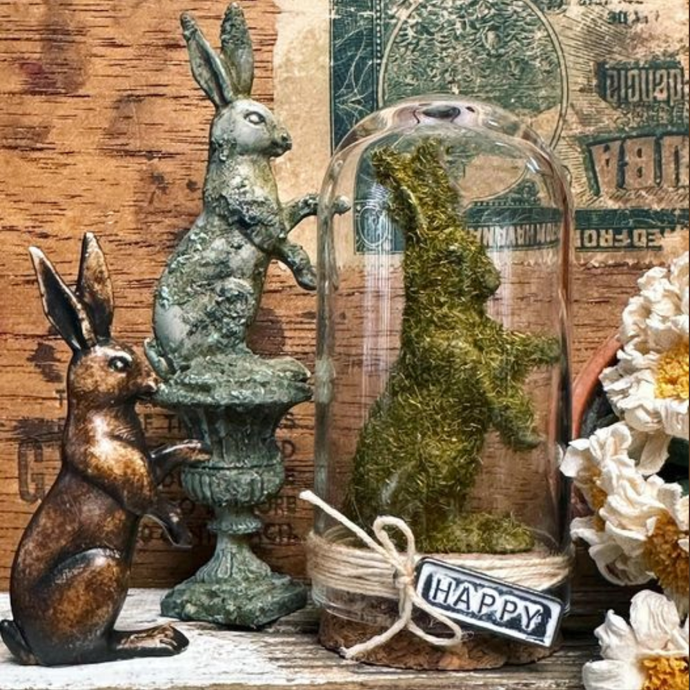 Tim Holtz Idea-ology DISPLAY DOME SMALL th94239 Display bunnies